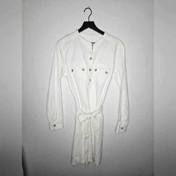 BONPOINT Adult Fan Fan Off‎ White Robe Dress L  NWT - Picture 6 of 8